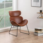 Bendt Lounge Fauteuil Tiago Leder - Bruin