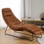 Dutchbone Fauteuil 'Bar' PU, kleur Vintage Bruin