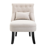 Fauteuil Set van 2 Gestoffeerde Lounge Fauteuil Zithoogte 46 cm 4 Metalen Poten voor Woonkamer Eetkamer Laadvermogen 150 KG Grijs