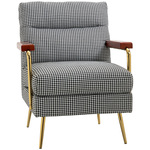 HOMCOM relaxfauteuil, luxe ligfunctie, comfortabel ontwerp, stevige constructie, 91 x 92 x 102 cm, stijlvol en modern, zwart | Aosom.nl
