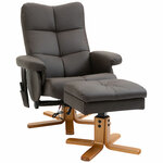 HOMCOM Relaxstoel met linnenlook, armleuningen, gestoffeerd, relaxfauteuil met houten poten, voor woonkamer, slaapkamer, geel | Aosom.nl