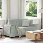 Loveseat bank 140 cm fluweel zwart