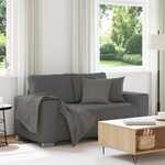 Loveseat bank 120 cm fluweel zwart