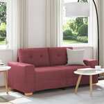Loveseat Bank Wijnrood 140 cm Stof