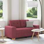 Loveseat Bank Wijnrood 120 cm Stof