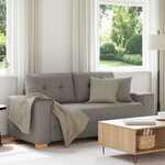 Loveseat Bank Taupe 140 cm Stof