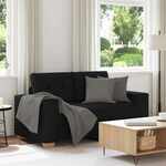 Loveseat bank 120 cm stof lichtgrijs