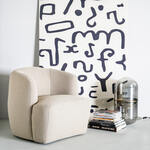 Eleonora Leren Fauteuil 'Bastiaan' kleur Cognac