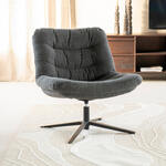 BePureHome Fauteuil 'Vogue' Velvet, kleur Zwart