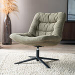 BePureHome Fauteuil 'Vogue' Velvet, kleur Bouquet Zwart