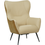 leren moderne oorfauteuil Flair - ( leer)