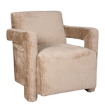 WOOOD Fauteuil 'Fie' Rib, kleur Zand