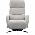 Relaxfauteuil Vic incl. hocker - antraciet - Leen Bakker