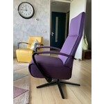 Leren relaxfauteuil - met extra nekkussen - blauw leer - Echt leer, Modern, ontdek de vele Leersoorten en Kleuren bij ShopX