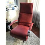 Leren relaxfauteuil met stalen frame - bruin leer - Echt leer, Industrieel, ontdek de vele Leersoorten en Kleuren bij ShopX