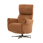 Leren relaxfauteuil met stalen frame - rood leer - Echt leer, Industrieel, ontdek de vele Leersoorten en Kleuren bij ShopX