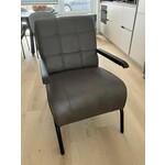 Fauteuil kunstleer zwart