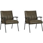Dutchbone Fauteuil 'Bar' kleur Lichtgrijs