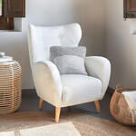 Draaifauteuil BIG DUTCH taupe met armleuningen retrostijl - 40837