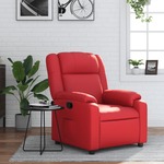 Fauteuil verstelbaar kunstleer rood