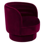 Dutchbone Fauteuil Dorothy Velvet - Rood