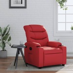 Set van 2 Rode leren landelijke oorfauteuils Hug - poot hout zwart - Toledo Leer Red (rood leer)