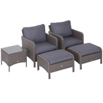 Nohr Outdoor Sidetable Davinia Wicker, 120cm - Zwart
