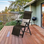 Kave Home Hangstoel 'Ekaterina' Met standaard, Rotan, kleur Naturel/Grijs