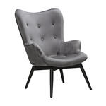 Artistiq Fauteuil 'Jurre' Velvet, kleur Grijs