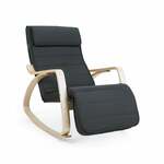 Schommelstoel met een stevig berkenhouten frame, beige