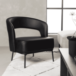 Nohr Fauteuil Nygel Lederlook - Zwart
