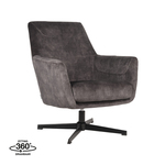 LABEL51 Fauteuil Toby - Hunter - Velours - One Size