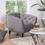Dutchbone Fauteuil Wyatt Velvet - Beige