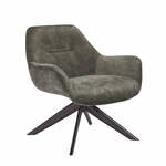 WOOOD Fauteuil Kaja Velvet - Groen