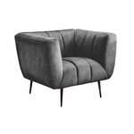 Fauteuil NOBLESSE velvet grijs - 44540