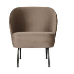 BePureHome Fauteuil 'Vogue' Velvet, kleur Roestbruin