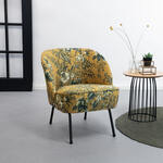 BePureHome Fauteuil 'Vogue Poppy' Velvet, kleur Mosterd