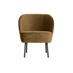 BePureHome Fauteuil 'Vogue' Velvet, kleur Zwart