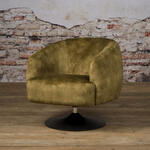 BePureHome Fauteuil 'Rodeo' Velvet, kleur Forest Green
