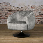 Tower Living Fauteuil 'Bomba' Velvet, kleur blauw