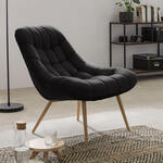 WOOOD Fauteuil 'Rocco' Velvet, kleur Roest