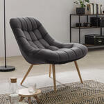 WOOOD Fauteuil 'Mark' Velvet, kleur Groen