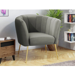 Tower Living Fauteuil 'Bomba', kleur grijs