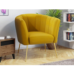 Artistiq Fauteuil 'Jurre' Velvet, kleur Zwart