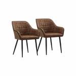 Loungestoel met armleuningen en PU-hoes, Grijs / 1