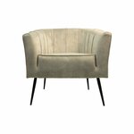 Fauteuil kunstleer wit
