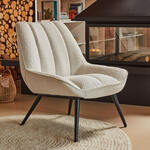 Tower Living Fauteuil Dante Teddy - Lichtbruin