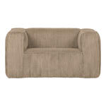 WOOOD Fauteuil 'Bean' Rib, kleur Travertin