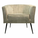 Fauteuil Chester - 72x71x80 - Wit/zwart - Adore 01