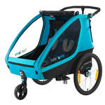 Melia Bakfiets Inzetstoel Comfortabele peuterstoel voor fietskar Wit, 75x25x15cm, 5-punts gordel